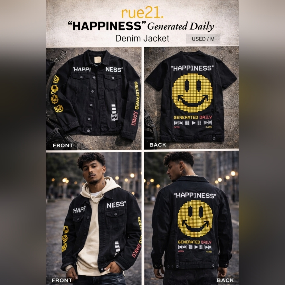 Custom “Happiness Generated Daily” Graphic